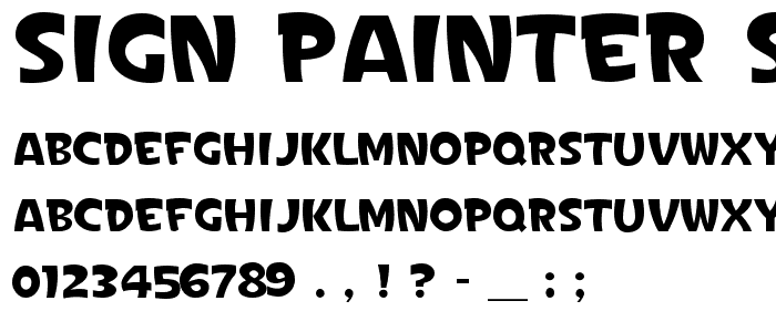Sign Painter_s Gothic Light JL font